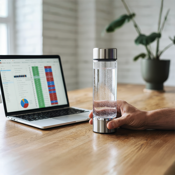 RilaHydrogen™ – Водородна Бутилка (5000 PPB) за Жизненост и Дълголетие