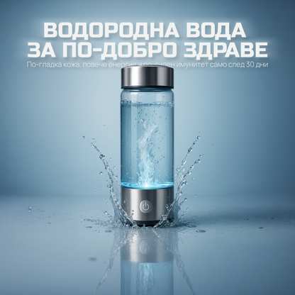 RilaHydrogen™ – Водородна Бутилка (5000 PPB) за Жизненост и Дълголетие